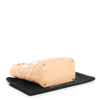 Chanel Calfskin Quilted Medium Cambon Tote Beige 4 of 7