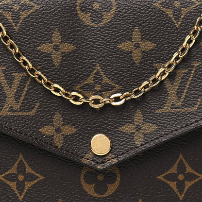 Louis Vuitton Monogram My LV World Tour Pochette Felicie Chain Wallet Black 8 of 11