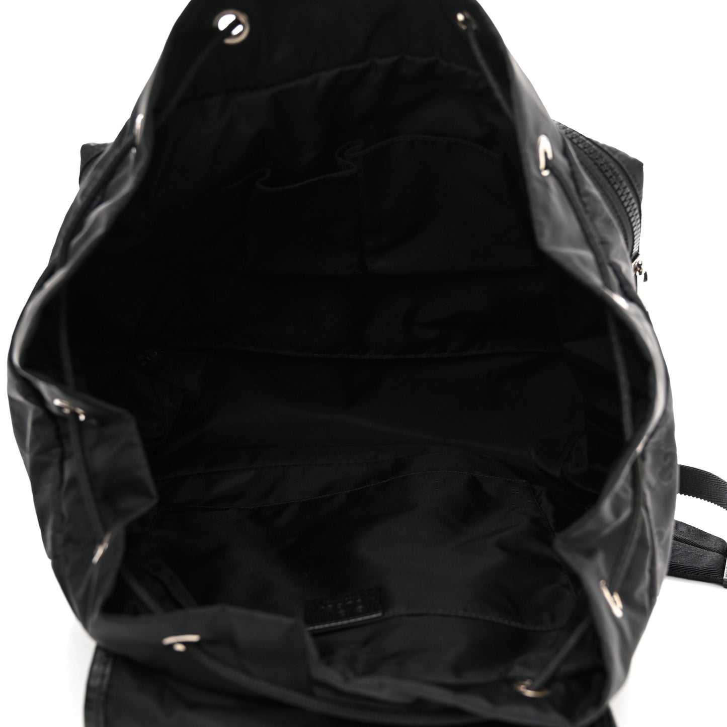 Nylon Monogram Medium Light Single Buckle Backpack Black