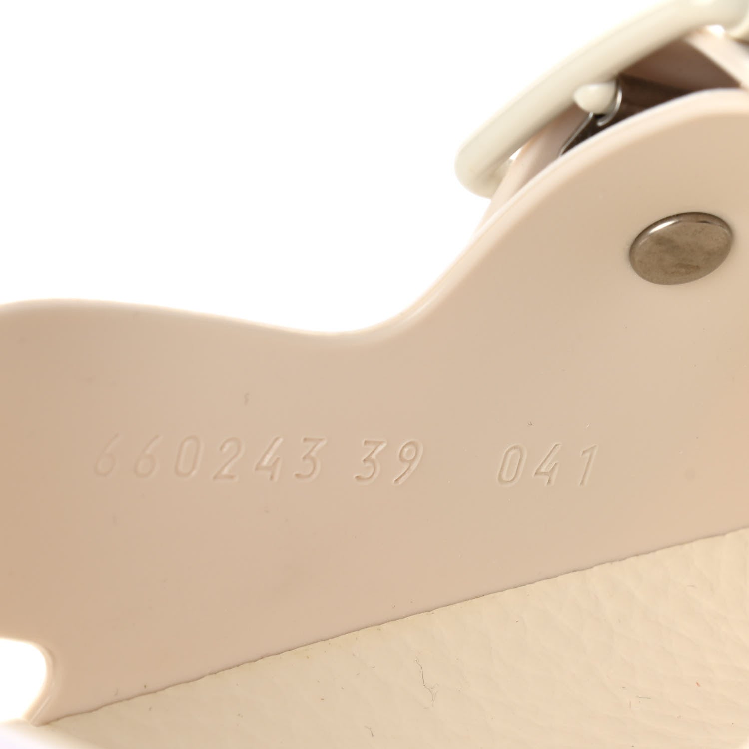 Gucci Rubber Mini Double G Womens Isla Dad Sandals 39 Dusty White 8 of 9