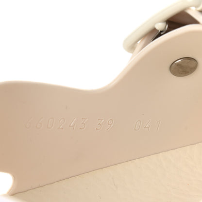 Gucci Rubber Mini Double G Womens Isla Dad Sandals 39 Dusty White 8 of 9