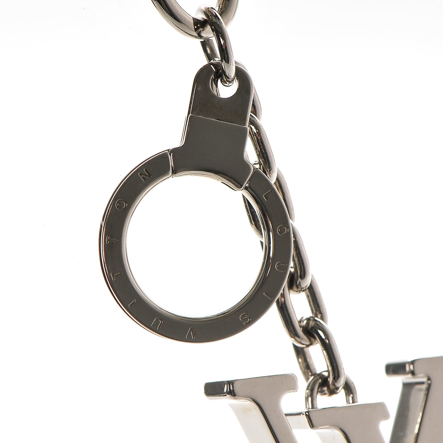 Louis Vuitton LV Initials Key Chain Holder Silver 3 of 4