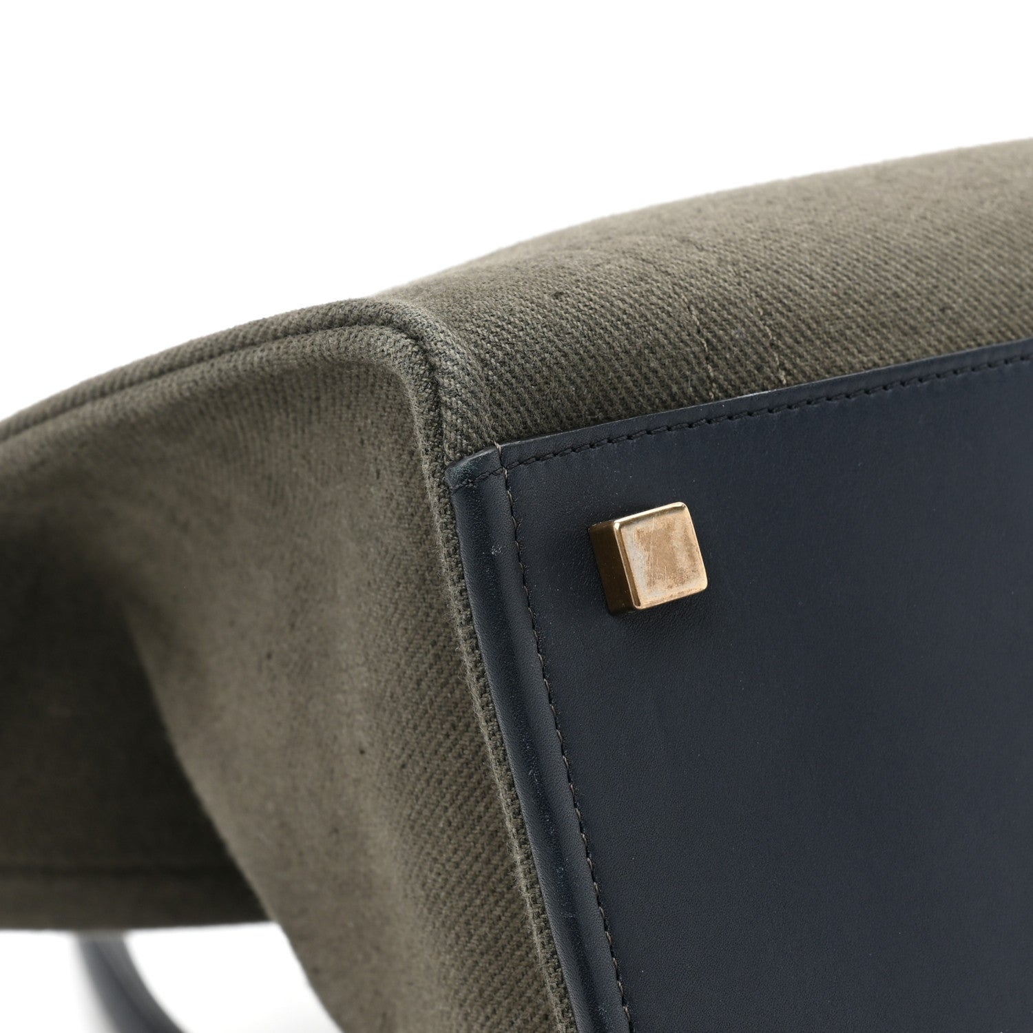 Celine Cotton Canvas Medium Phantom Luggage Olive 10 of 13