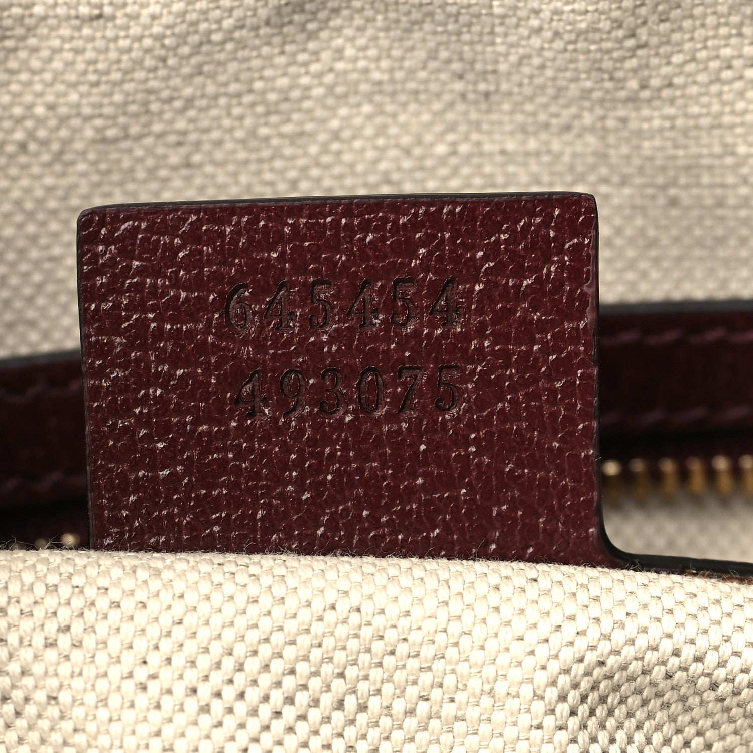 Gucci Monogram Textured Dollar Calfskin Small Horsebit 1955 Shoulder Bag Sahara Rubino Chardonnay 7 of 7