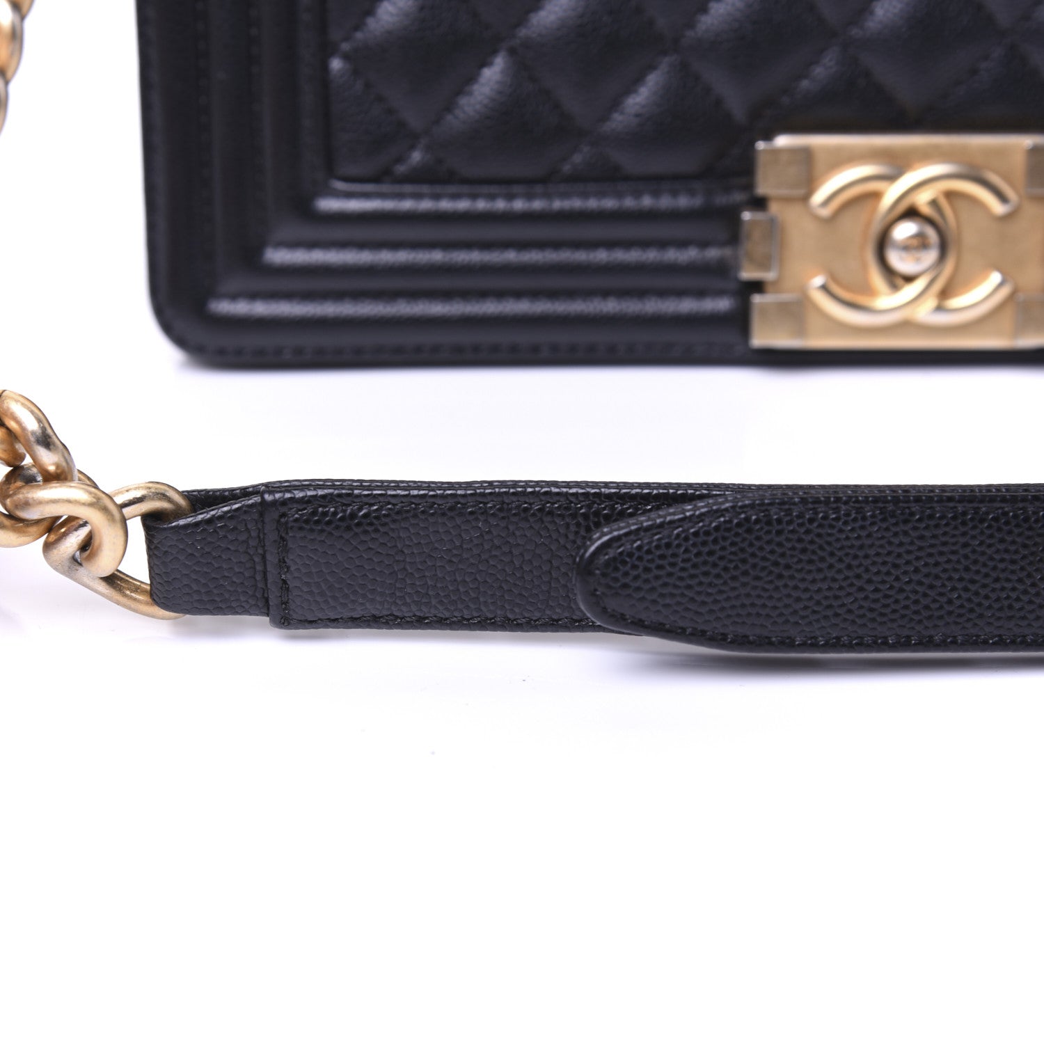 Chanel Caviar Quilted Medium Boy Flap Black 14 of 19