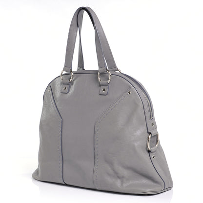 Saint Laurent Leather Oversized Muse Grey 3 of 8