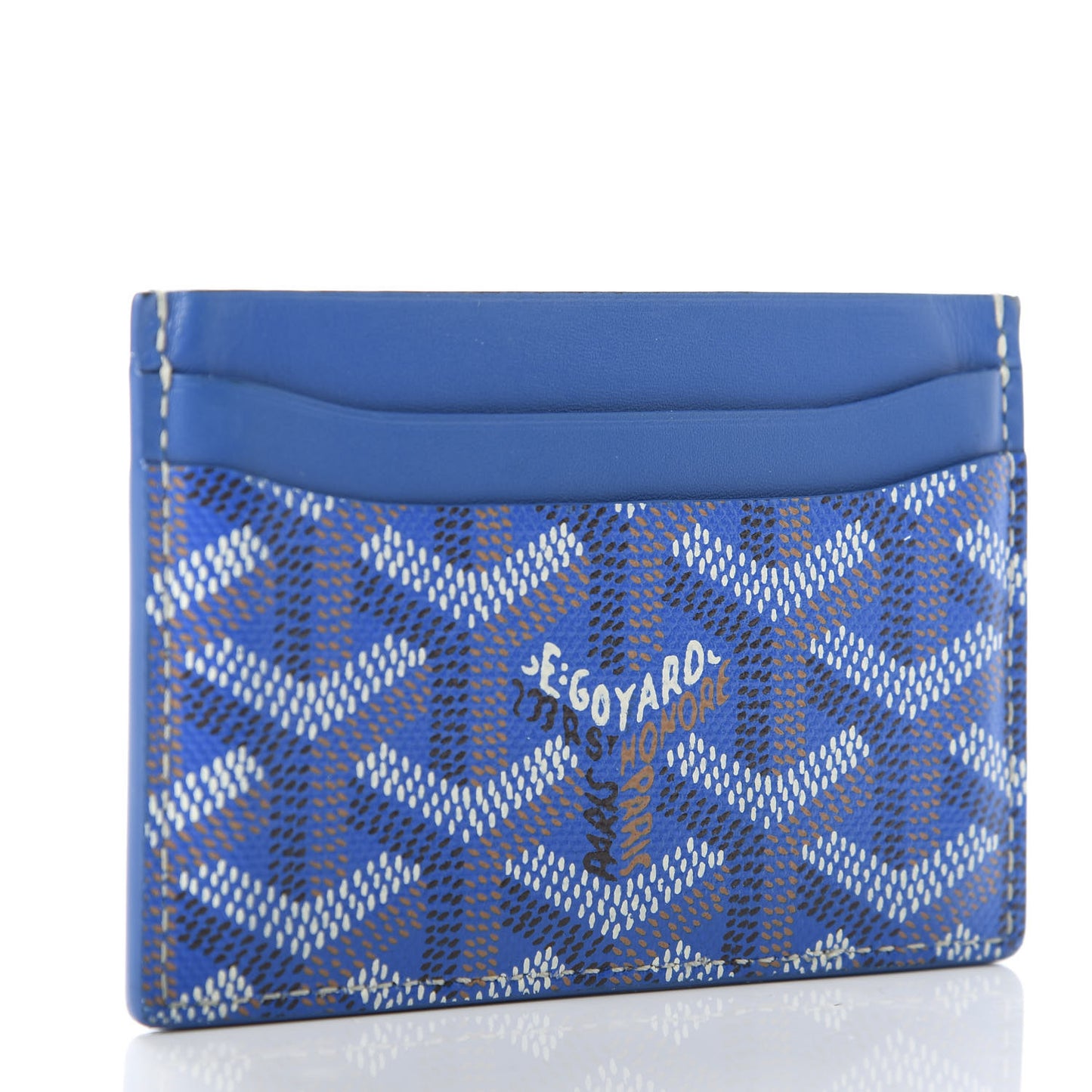 Goyardine Saint Sulpice Card Holder Sky Blue