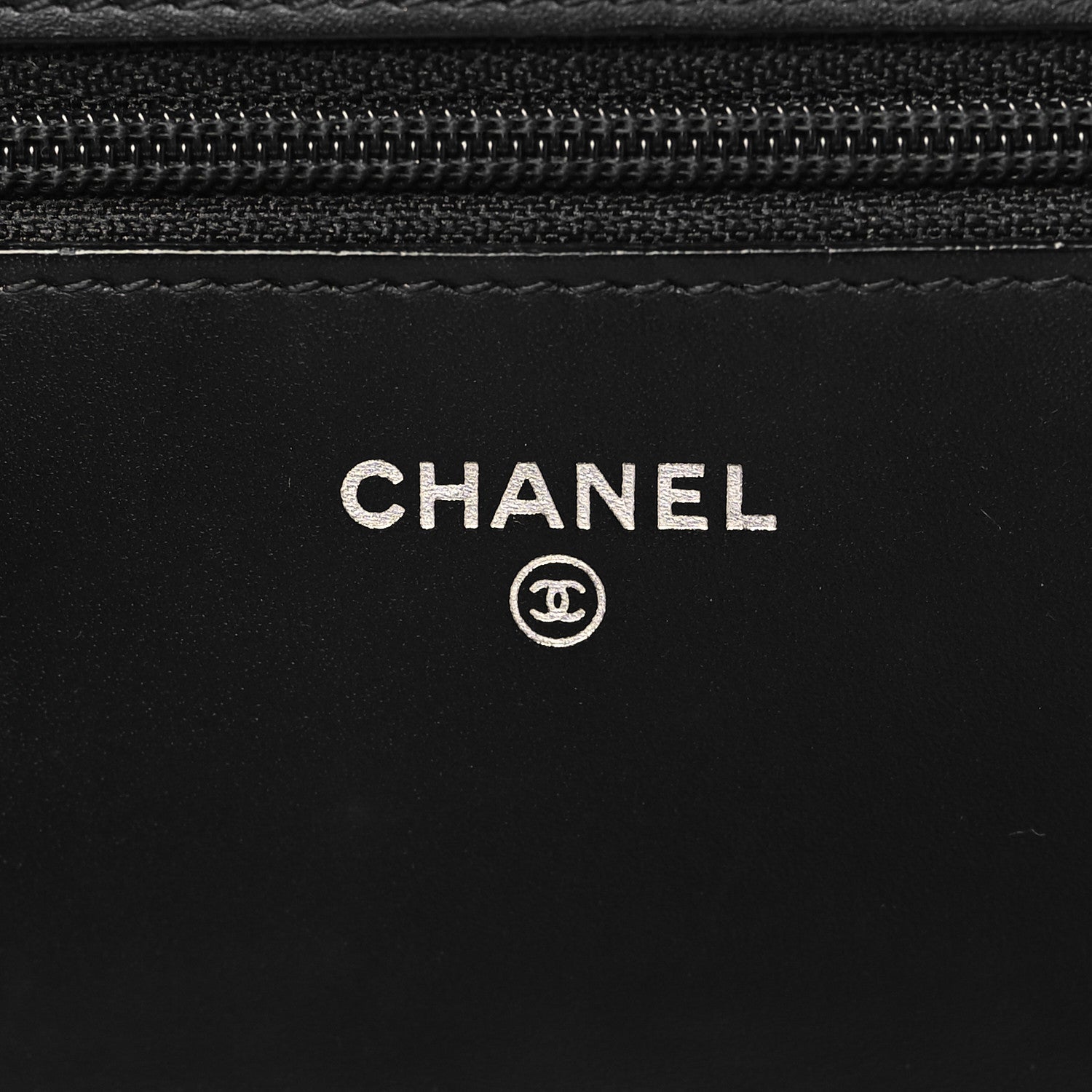 Chanel Aged Calfskin Quilted Lucky Charms 2.55 Reissue Wallet On Chain WOC Black 6 of 10