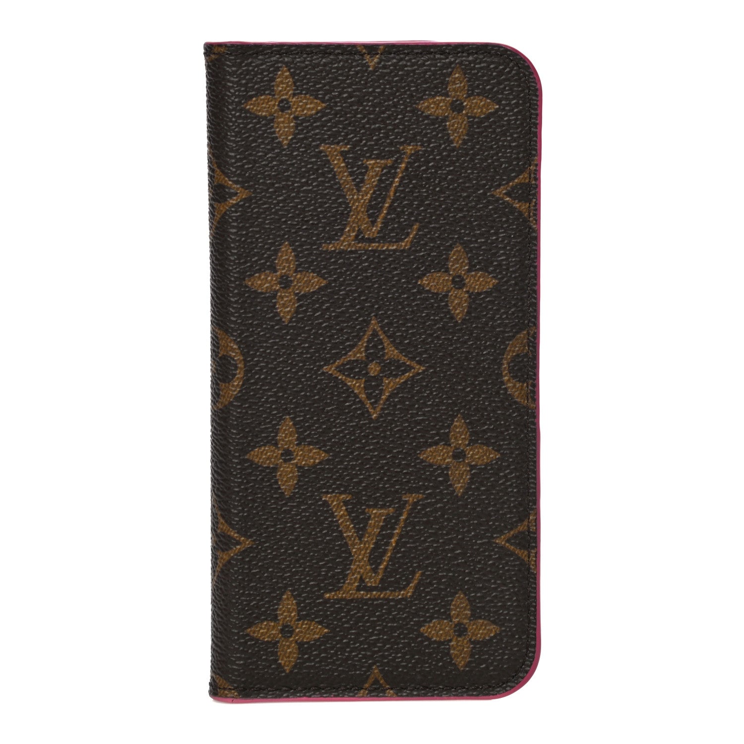Louis Vuitton Monogram iPhone X Folio Case Rose Pop 1 of 15