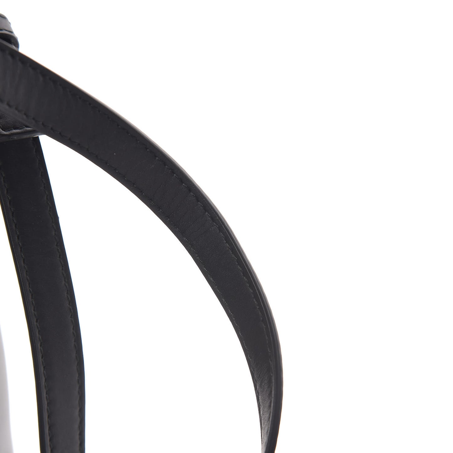 Smooth Matte Calfskin Bucket Bag Black