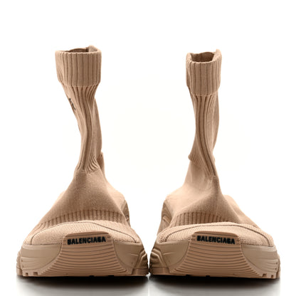 Balenciaga Technical Ribbed 3D Recycled Knit Womens Speed 3.0 Sneakers 38 Monocolor Beige 2 of 8