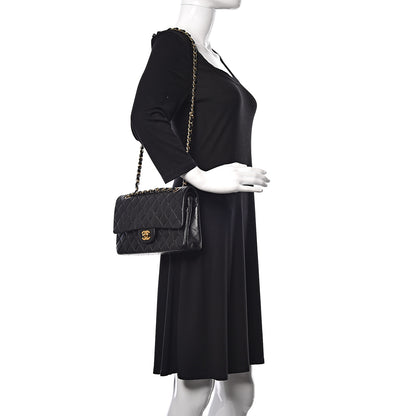 Chanel Lambskin Quilted Medium Double Flap Black 2 of 11