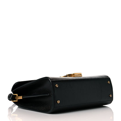 Saint Laurent Grain de Poudre Mini Classic Monogram Cassandra Top Handle Black 4 of 10