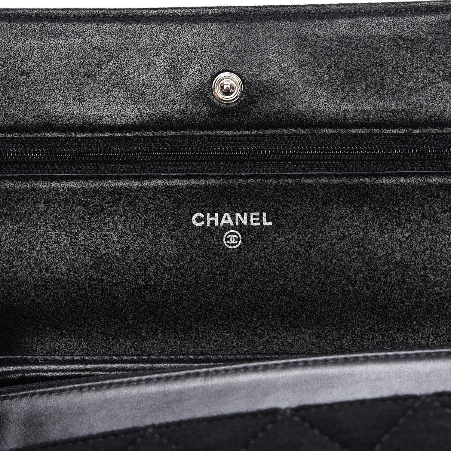 Chanel Jersey Quilted Reissue Wallet On Chain WOC Black 5 of 7