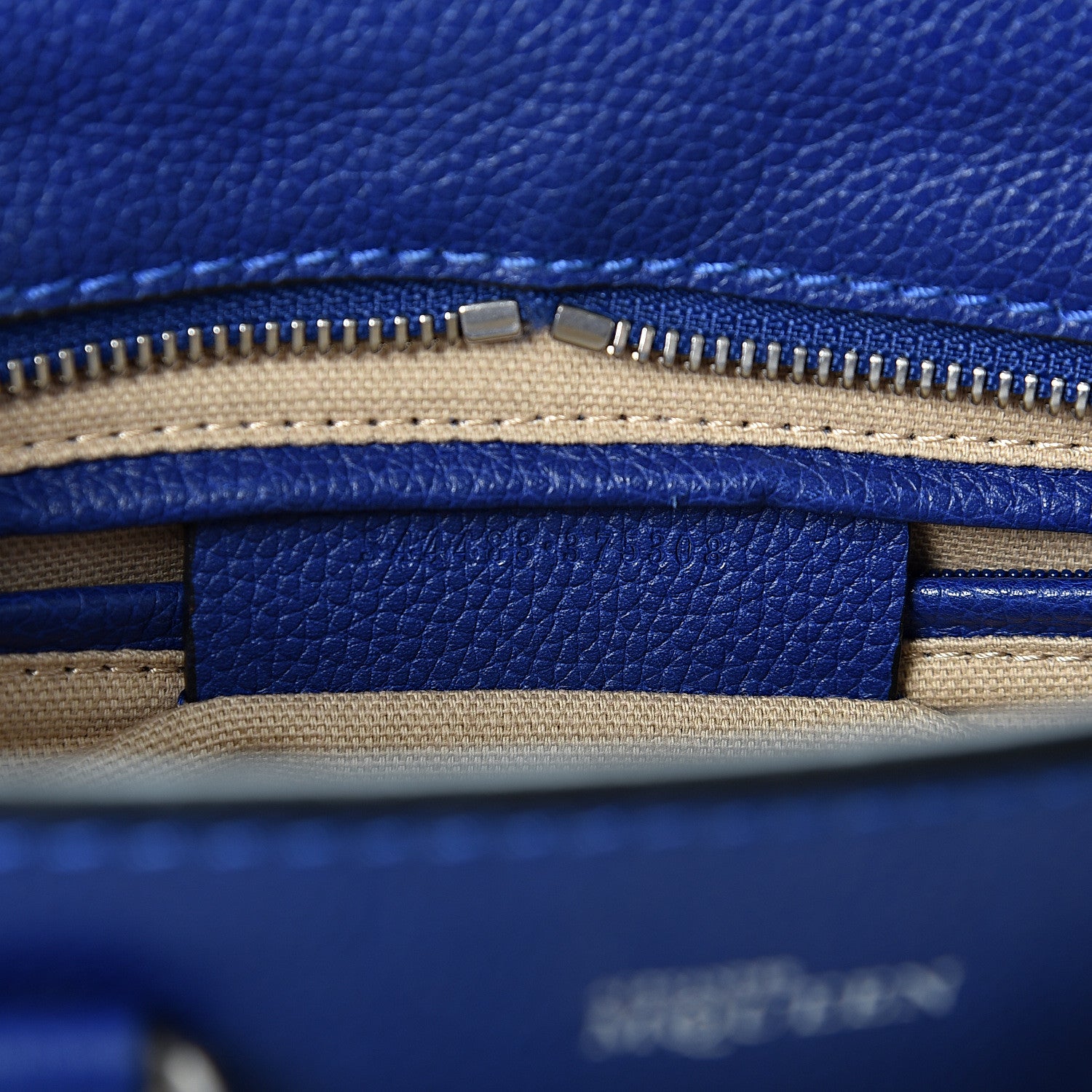 Alexander McQueen Pebbled Calfskin Mini Padlock Tote Ultramarine 6 of 9