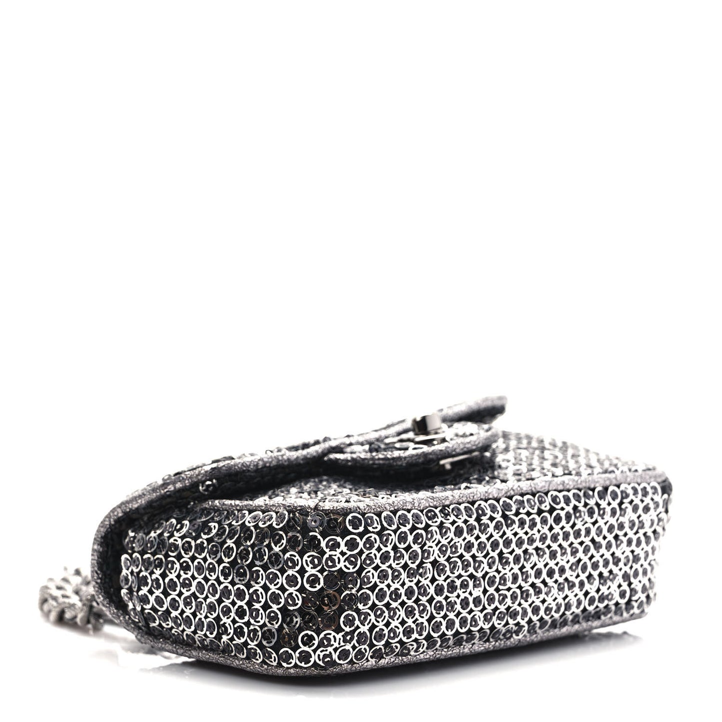Sequin Micro Flap Dark Silver