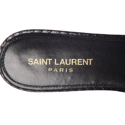 Saint Laurent Calfskin Calf Hair Nu Pied 05 Slide Sandals 40.5 Safari 6 of 8