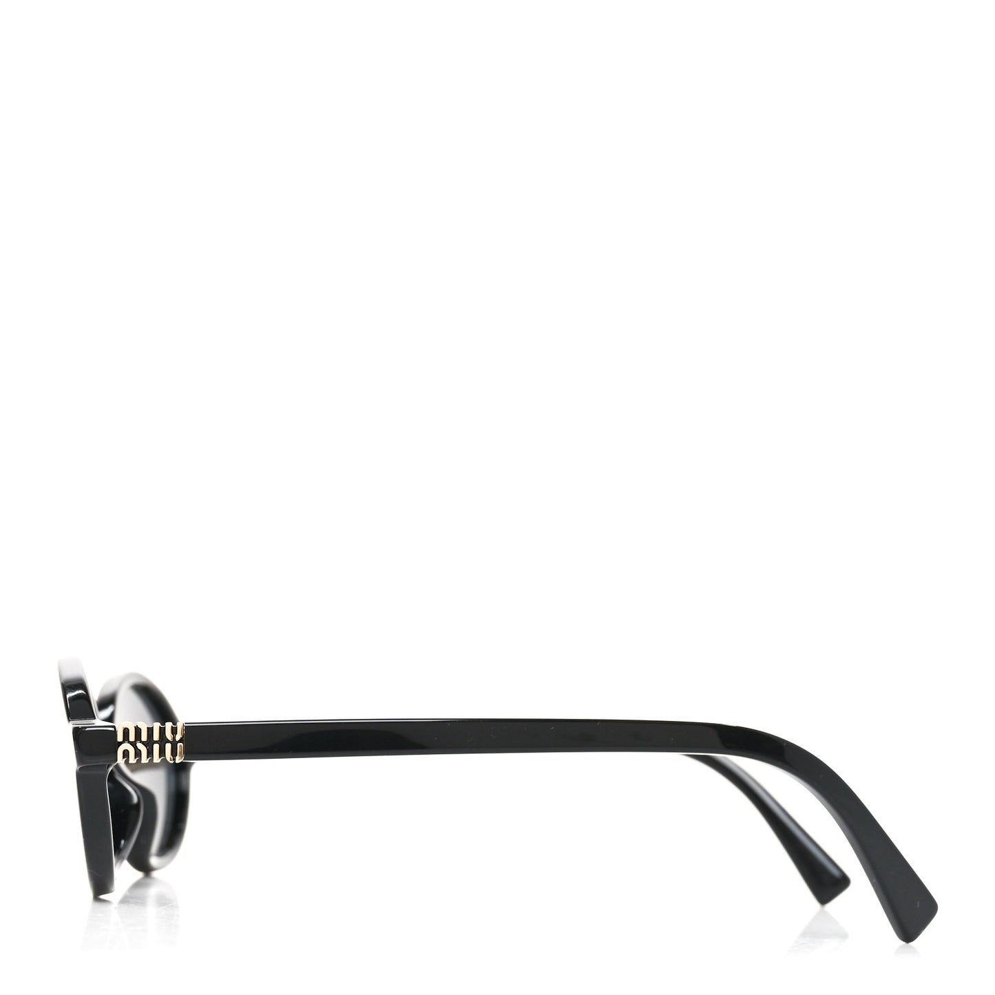 Acetate Oval Regard Sunglasses SMU04Z Black