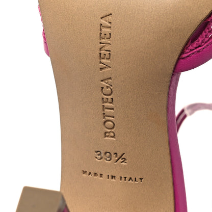 Bottega Veneta Mesh Nappa Stretch Ankle Tie 90mm Sandals 39.5 Hollyhock 6 of 7