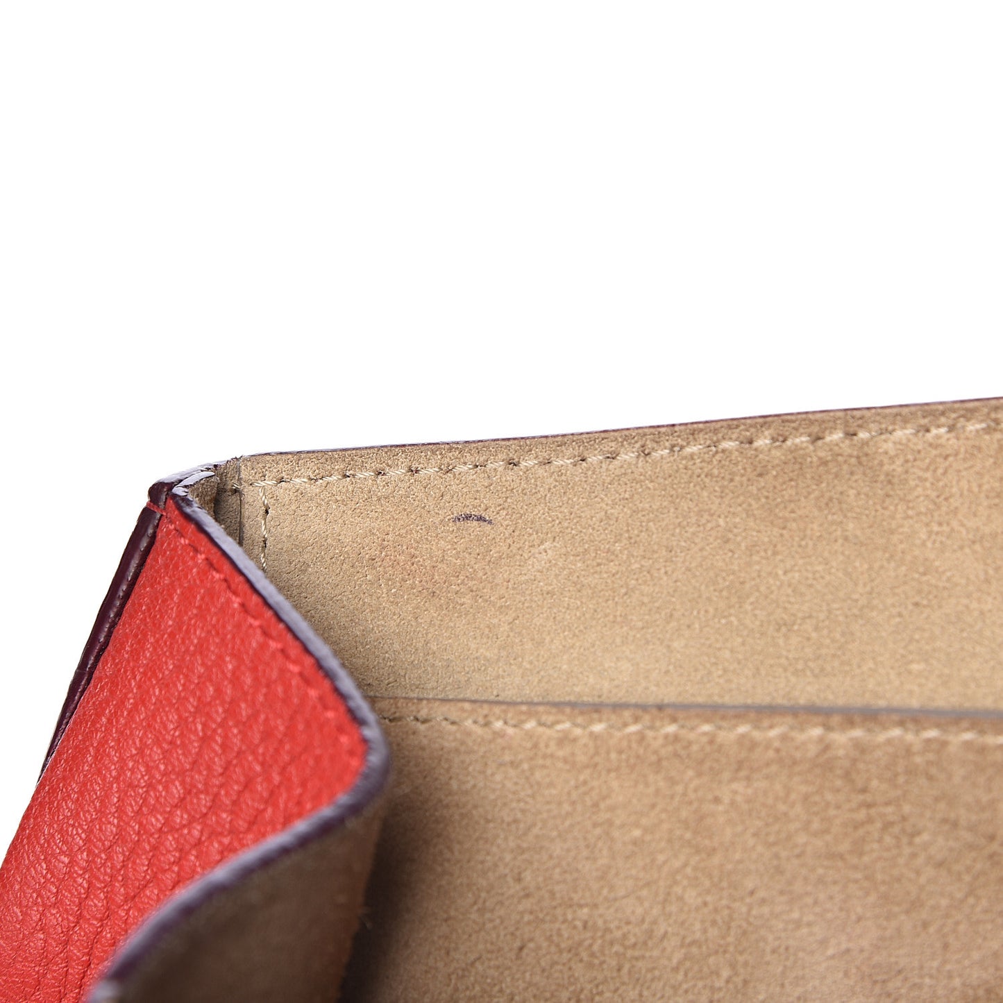 Grained Lambskin Drew Shoulder Bag Plaid Red