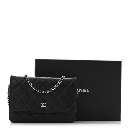 Chanel Caviar Quilted Wallet on Chain WOC Black 14 of 14