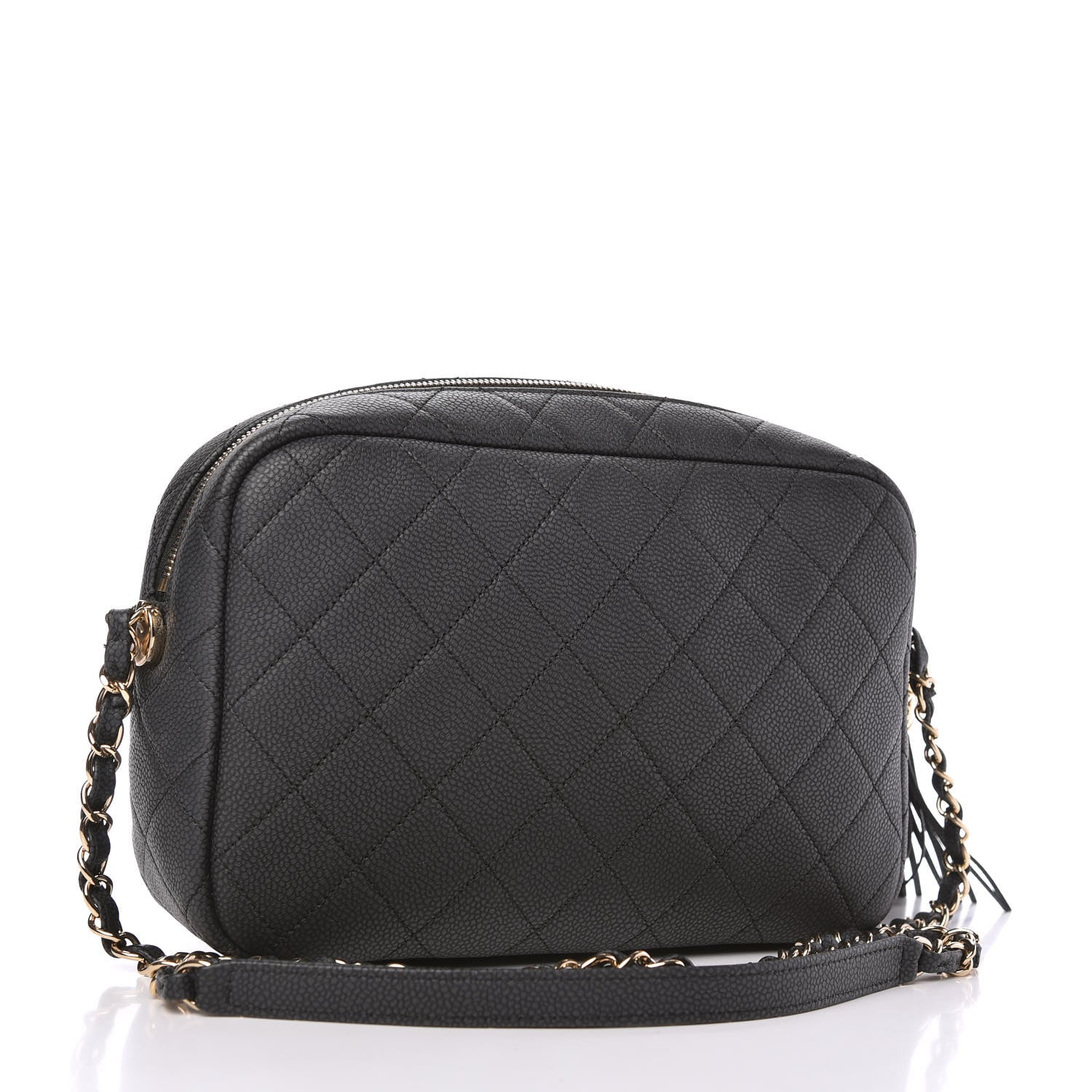 Chanel Caviar Quilted Medium Coco Tassel Camera Case Black 3 of 10