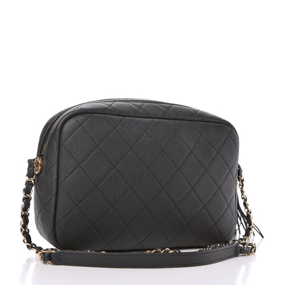 Chanel Caviar Quilted Medium Coco Tassel Camera Case Black 3 of 10