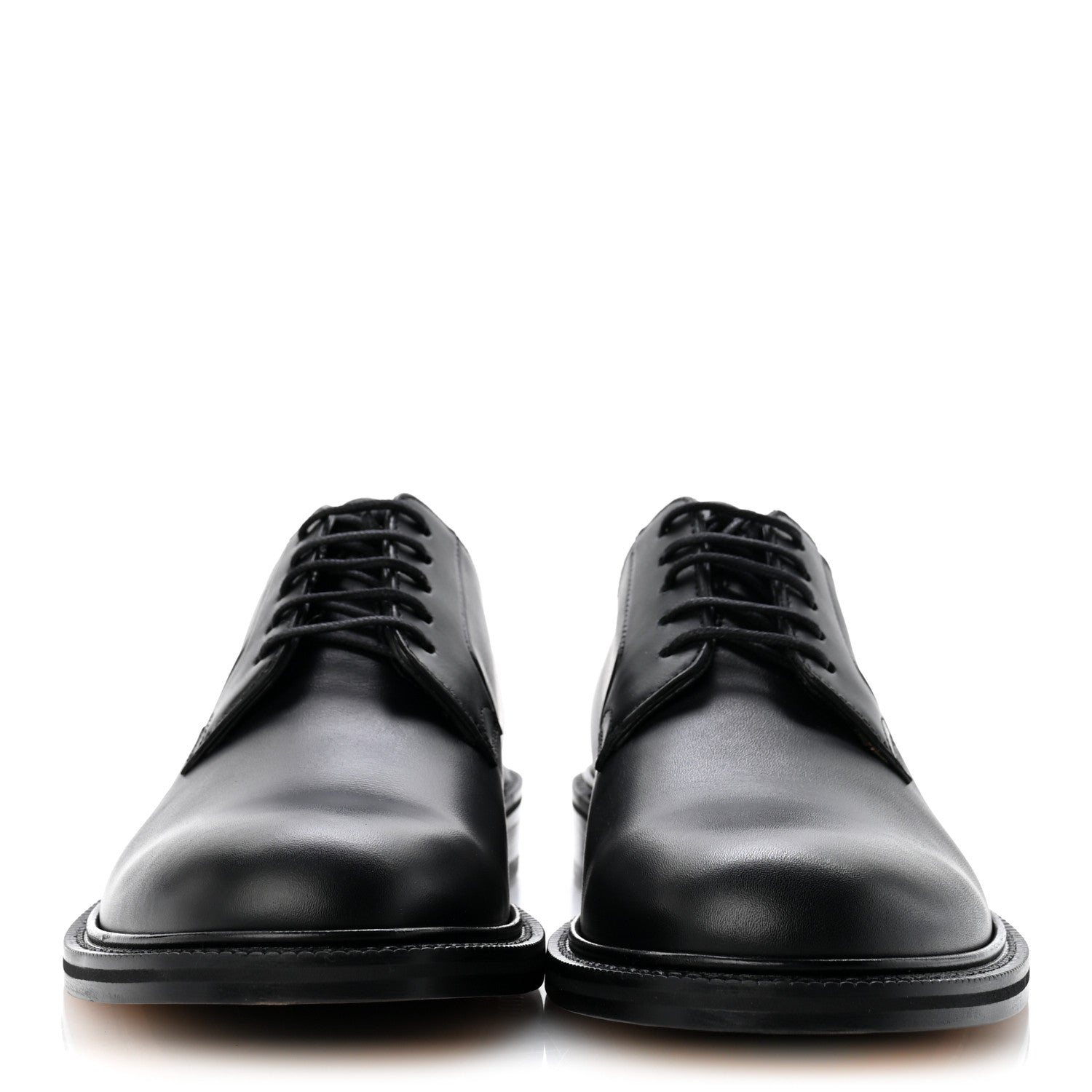 Valentino Garavani Calfskin Mens Derby Loafers 41 Black 3 of 10