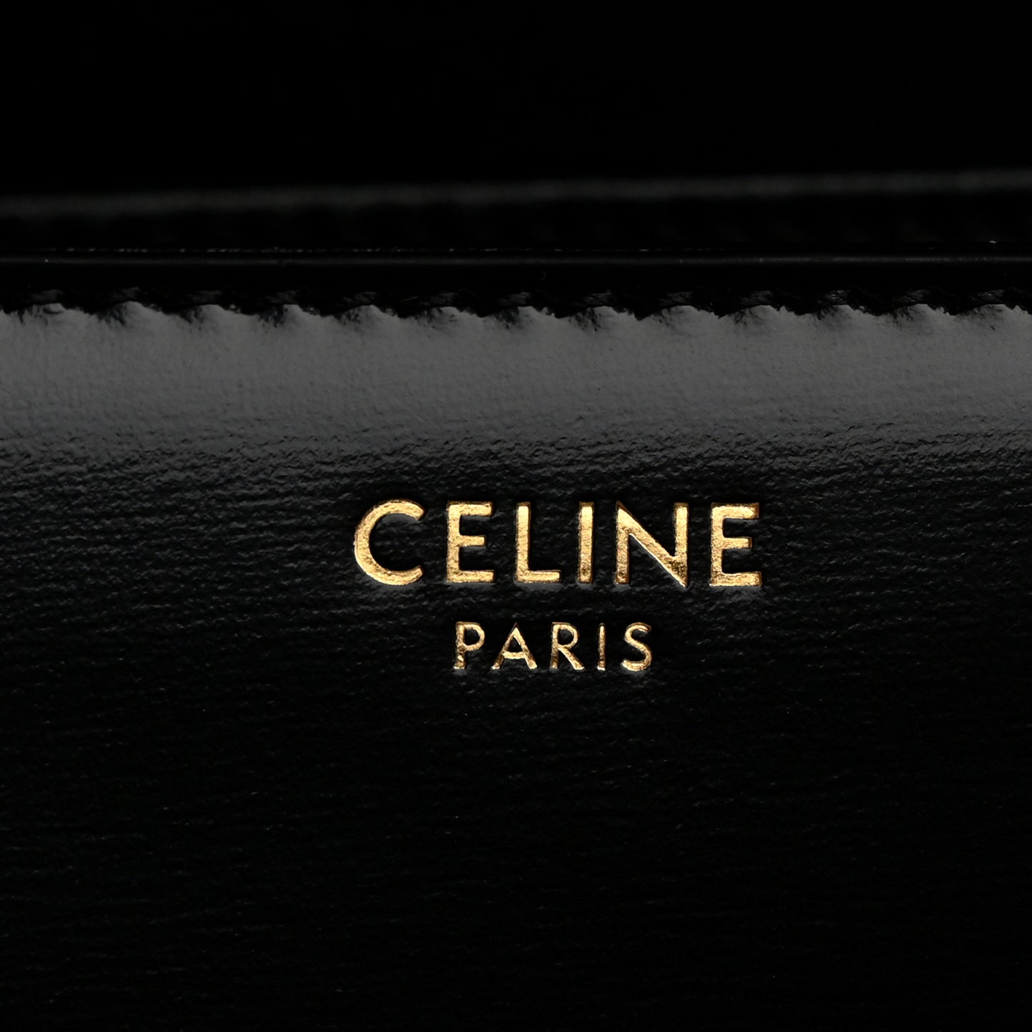 Shiny Calfskin Medium Triomphe Black