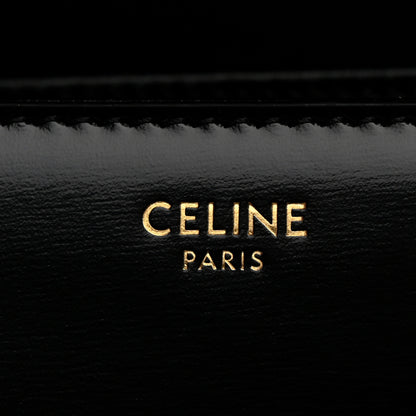 Celine Shiny Calfskin Medium Triomphe Black 6 of 11