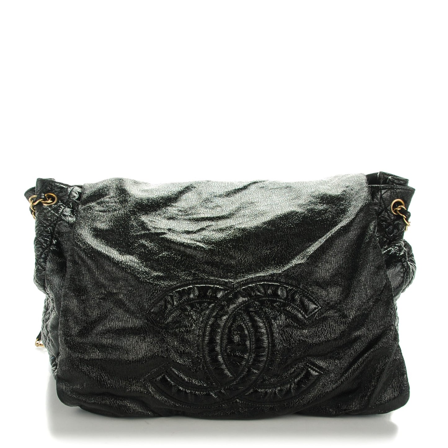 Vinyl XL Rock and Chain Flap Black