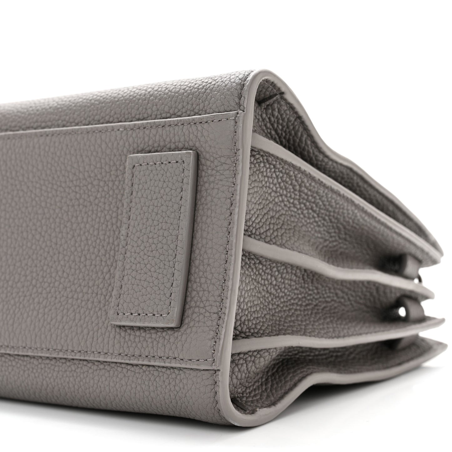Grained Calfskin Baby Supple Sac De Jour Fog