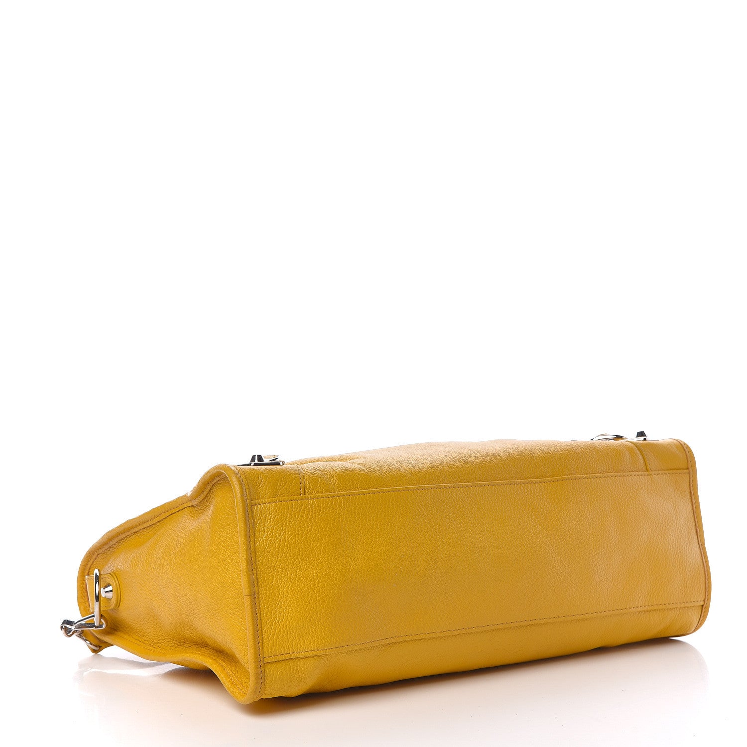 Balenciaga Chevre Silver Metallic Edge Hardware City Jaune Epi 4 of 20