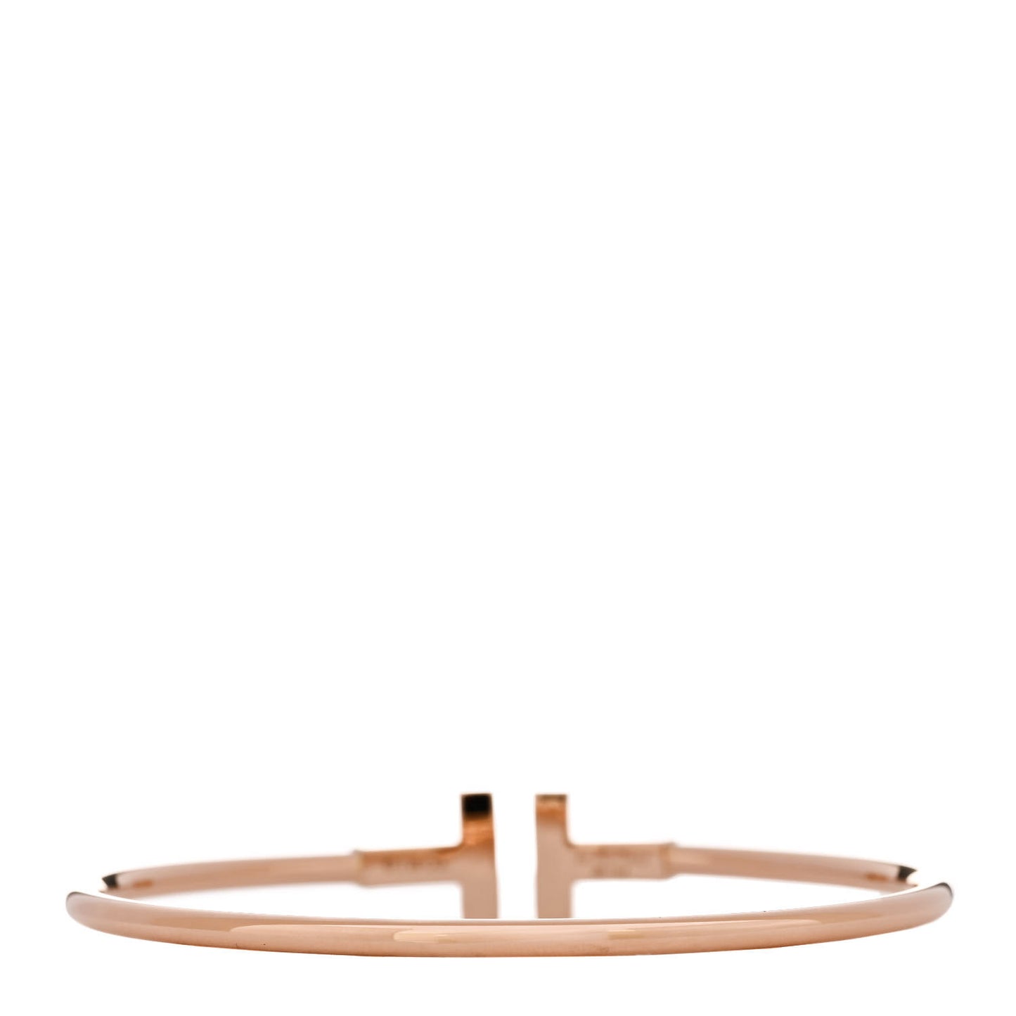 18K Rose Gold Diamond Mother of Pearl T Wire Bracelet