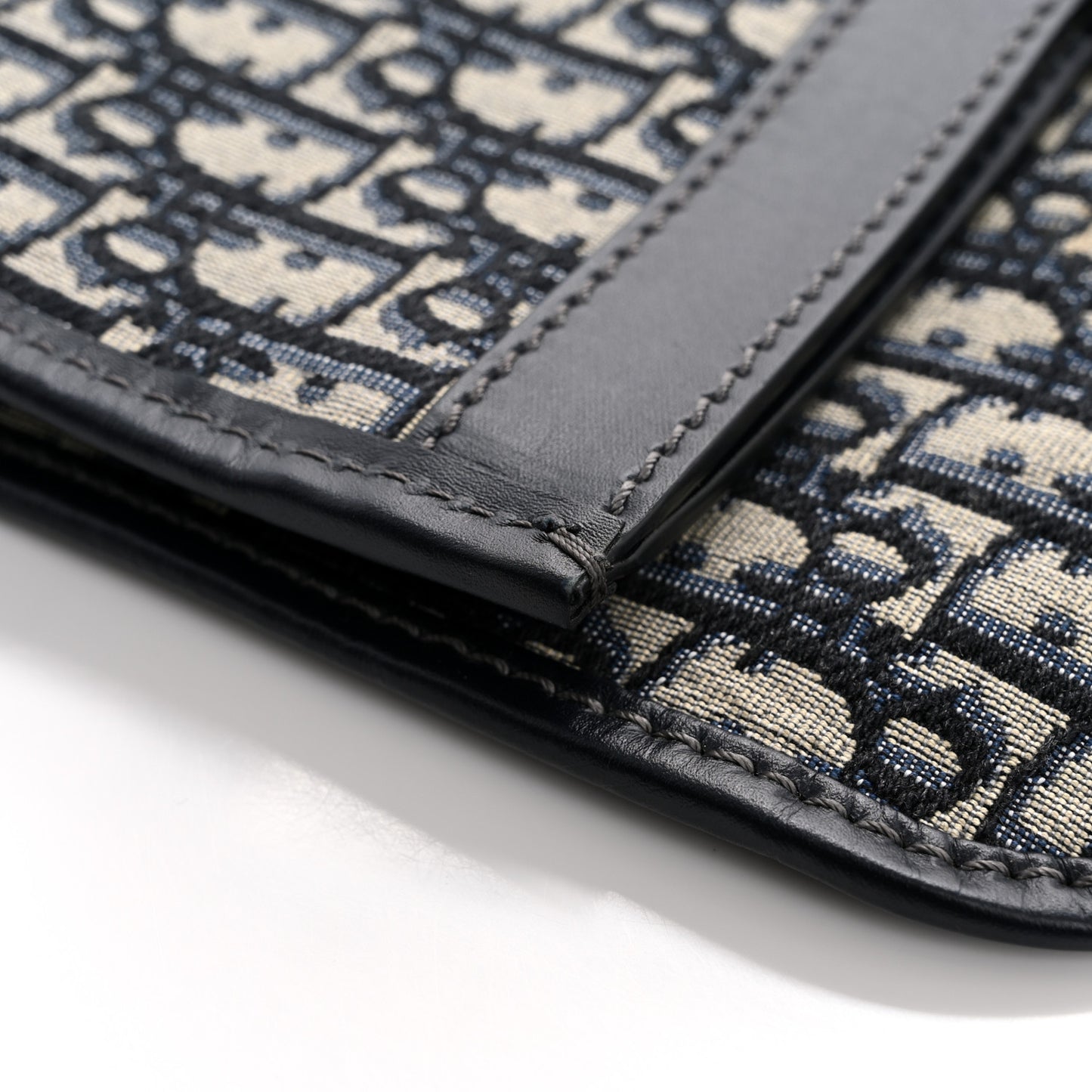 Oblique Fold Over Clutch Blue