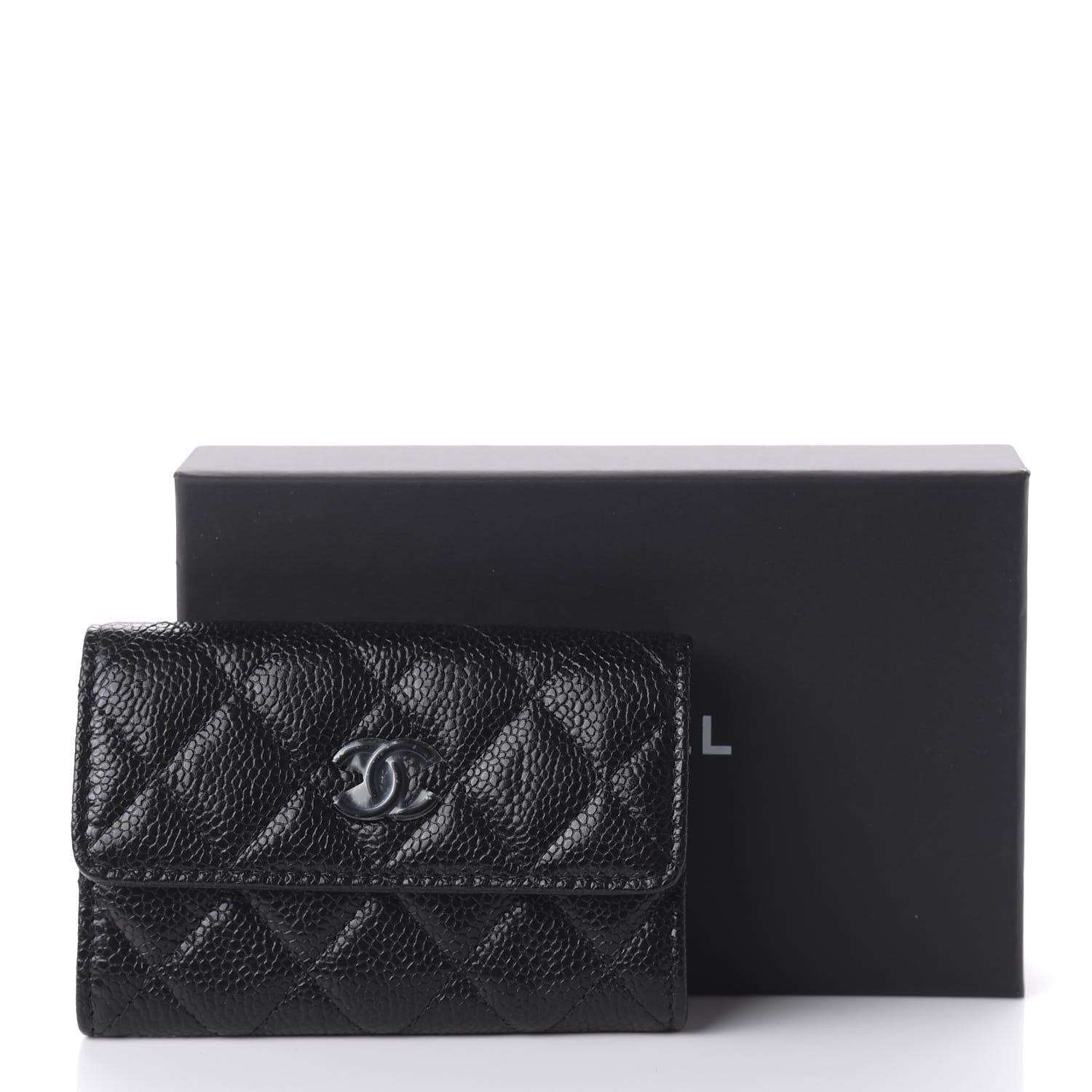 Chanel Caviar Quilted Incognito Flap Card Holder Black 12 of 12