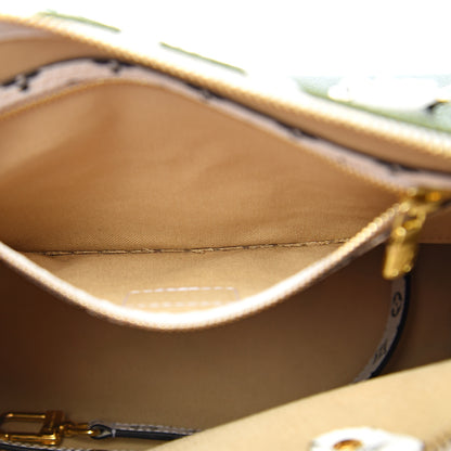 Louis Vuitton Monogram Giant Speedy Bandouliere 30 Kaki Beige 6 of 9