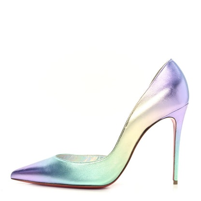 Christian Louboutin Iridescent Nappa Lam Licorne Iriza 100 Pumps 39.5 Multicolor 1 of 11
