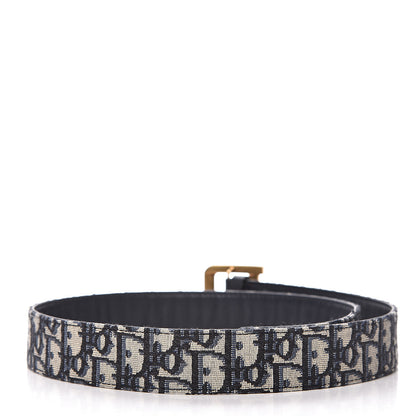 Christian Dior Oblique 35mm Diorquake Belt 85 Blue Multi 3 of 7