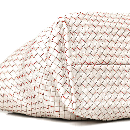 Bottega Veneta Nappa Intrecciato Medium Cabat White Orange 11 of 16