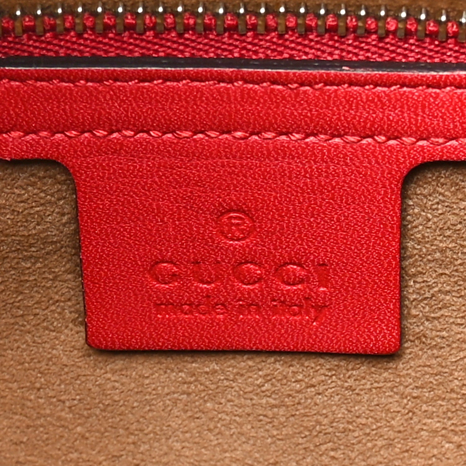 Gucci GG Supreme Monogram Linea A Hobo Red 6 of 11