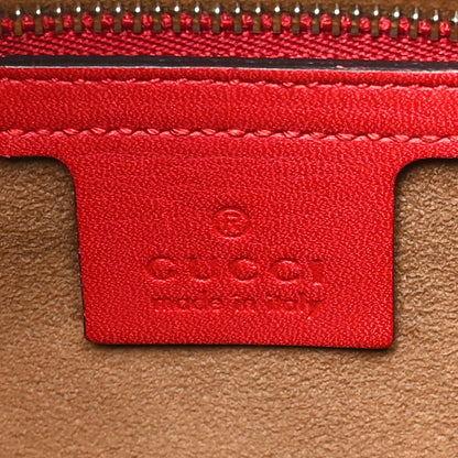 Gucci GG Supreme Monogram Linea A Hobo Red 6 of 11