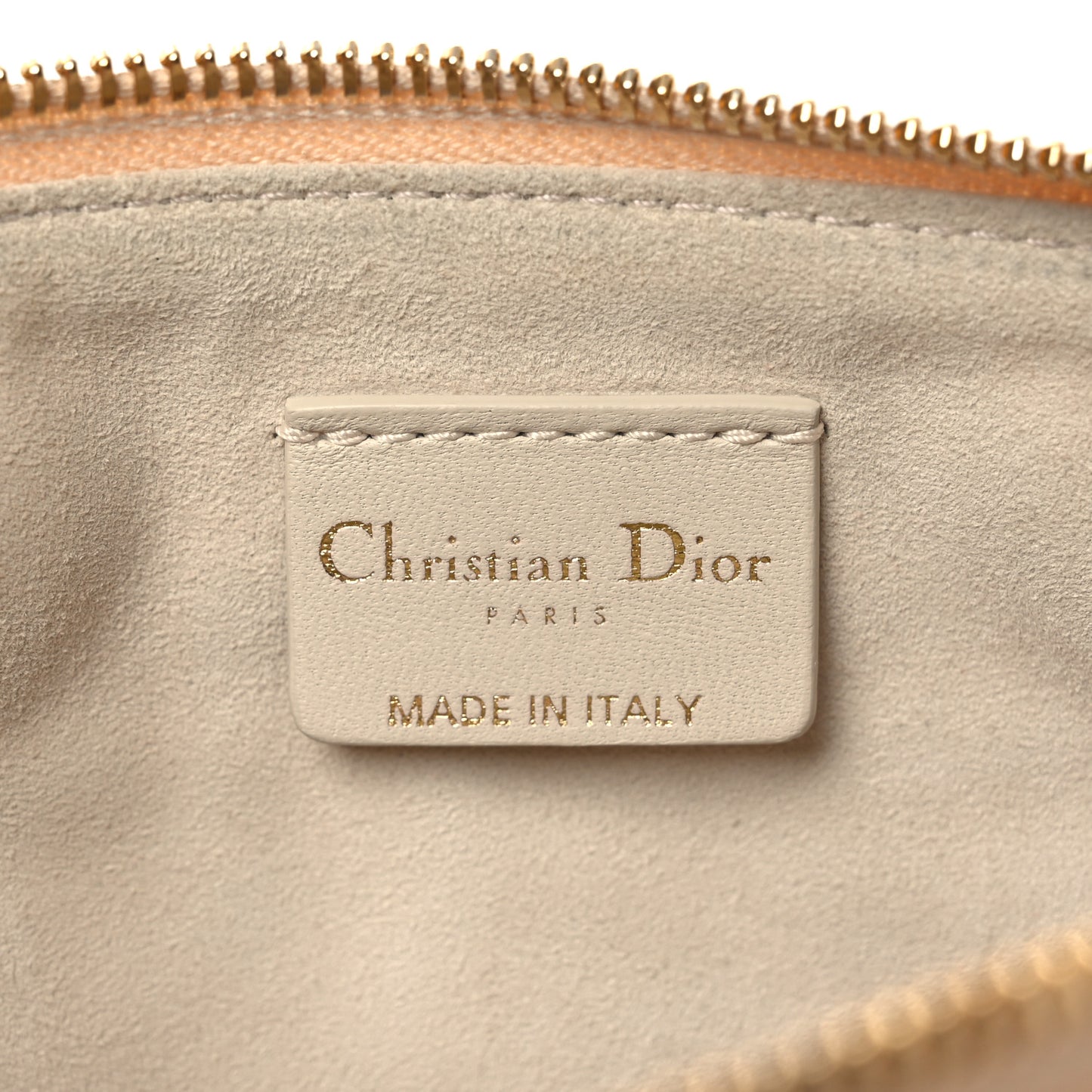 Lambskin Cannage Dior Club Bag  Dusty Ivory