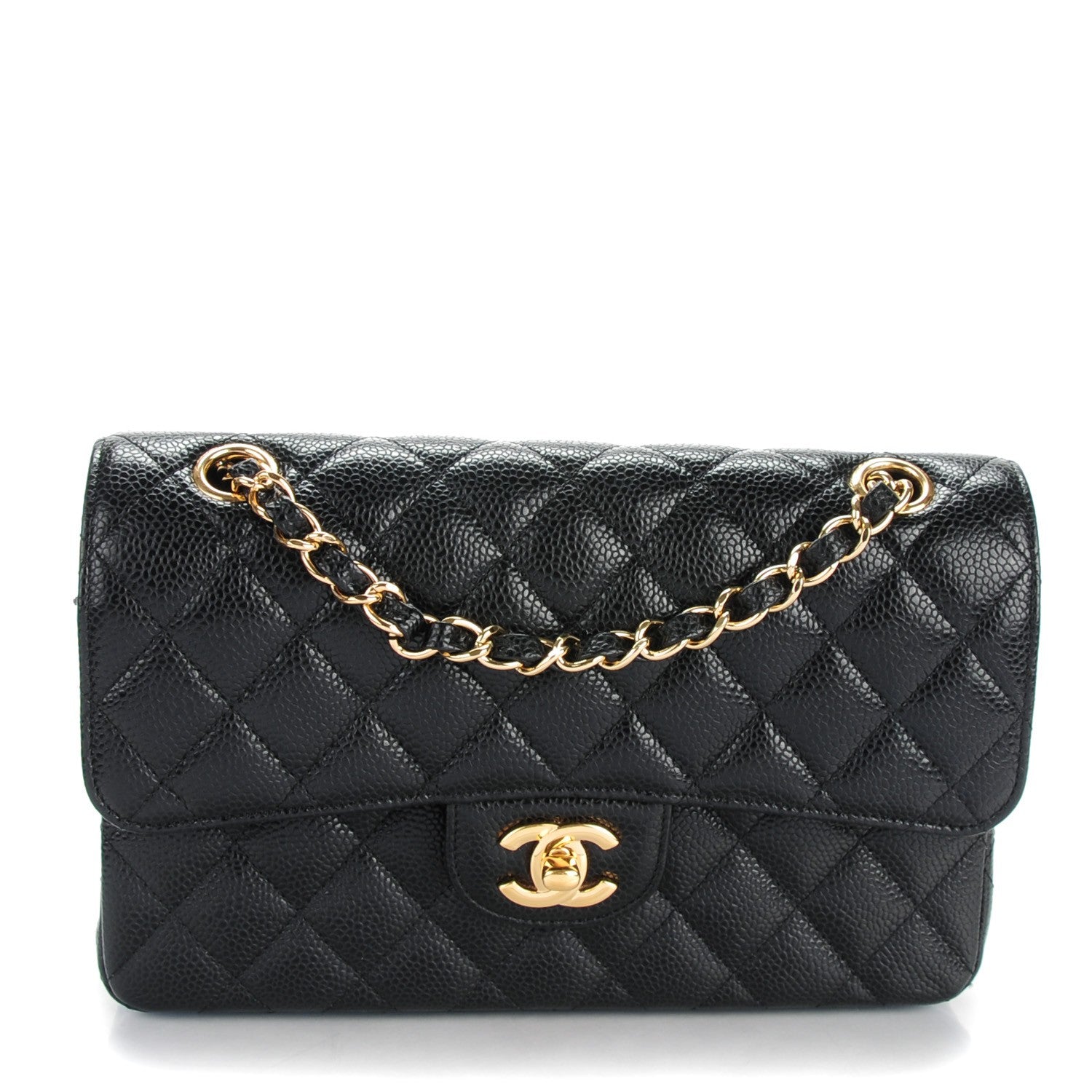 Chanel Caviar Quilted Small Double Flap Black 1 of 8