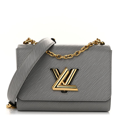 Louis Vuitton Epi Twist Shoulder Bag MM Gris Cloudy 1 of 11