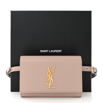 Saint Laurent Smooth Calfskin Monogram Kate Belt Bag Light Natural 10 of 10