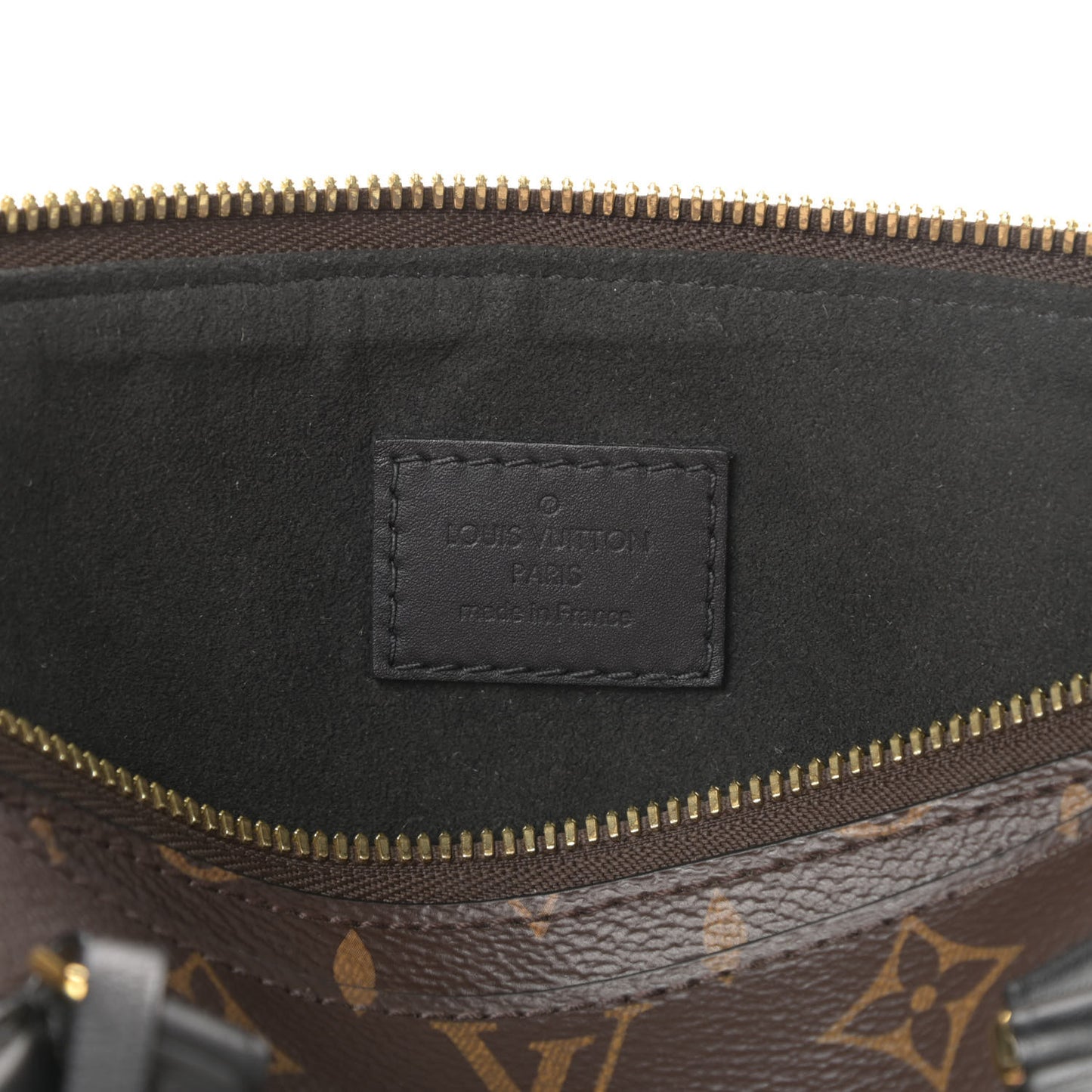 Monogram Flower Zipped Tote PM Black