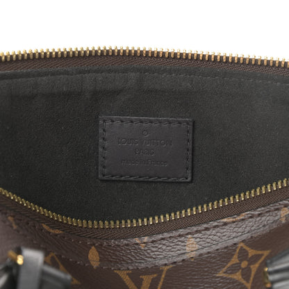 Louis Vuitton Monogram Flower Zipped Tote PM Black 6 of 11