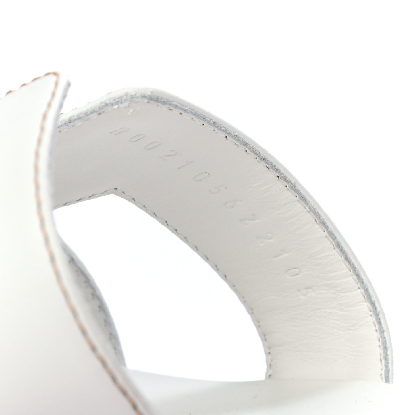 Box Calfskin Oran Sandals 36.5 White