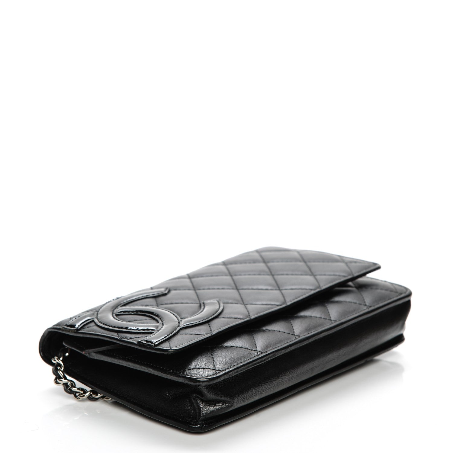 Chanel Calfskin Quilted Cambon Wallet On Chain WOC Black 4 of 10